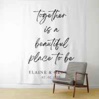 Together is beautiful Wedding Photo Backdrop