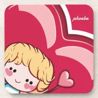 Cute Cupid Beverage Coaster