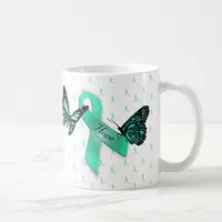 Myasthenia Gravis Hope Teal Ribbons Coffee Mug