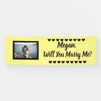 Will you Marry Me Custom Name and Photo Banner