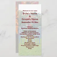 Meadow of Love - Autumn Tree Wedding Program