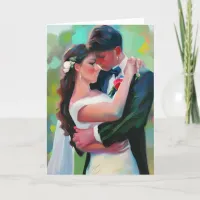 Congratulations Newlyweds | Watercolor Art Card