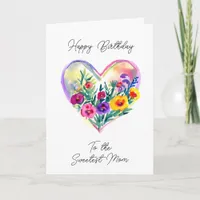 Happy Birthday to the Sweetest Mom Card