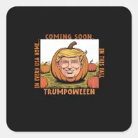 Halloween -  Trumpkin Election Classic Square Sticker