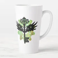 Steampunk Winged Key and Cogwheel Latte Mug