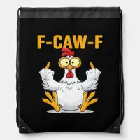 Quote Rooster Meme Classic Drawstring Bag