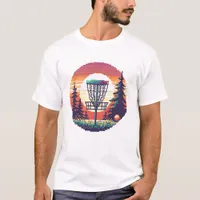 Pixel Art Disc Golf Course T-Shirt