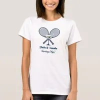 Tinis & Tennis Serving (Age) Preppy Tennis Party T-Shirt