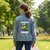 Funny Bookworm? Encyclopediaworm is More Like It! Denim Jacket