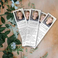 Forever | 2x7" DIY Funeral Bookmark Template Poster