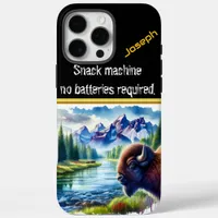 Buffalo by a Tranquil River at Dusk iPhone 16 Pro Max Case