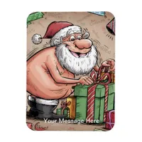 Funny Dirty Santa Christmas Collection Magnet