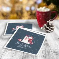 Polar Beary Merry Christmas ID851 Napkins