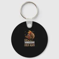 Make Turkey Great Again Funny Thanksgiving Trumpki Keychain