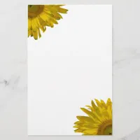 Yellow Sunflower Stationery