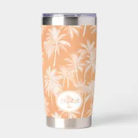 Hawaiian Palm Tree Silhouette Pattern Tacao ID1093 Insulated Tumbler