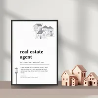 Real Estate Agent Property GPS Definition Poster