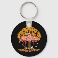 It’s Fall Y’all Flamingo Autumn Style Keychain