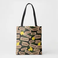 Hawaiian Beaches on Black Tote Bag