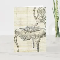 Vintage French Chair 2 Card