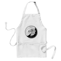 State Quarter of Indiana Reverse Side Faux Adult Apron