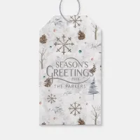 Boho Twigs & Pinecone Christmas ID986 Gift Tags