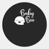 Baby Boo Halloween  Classic Round Sticker