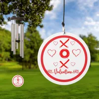 Valentine's XOXO with Hearts in Red | Wind Chime