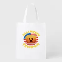 Halloween Trumpkin Funny Pumpkin  Parody Grocery Bag