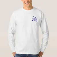 Personalized Name Red White Blue Golf Clubs T-Shirt