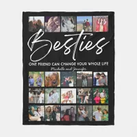 Best Friends | Besties Photo Collage  Fleece Blanket