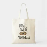 Potato Camera Enthusiast Comic Photography Humor Tote Bag