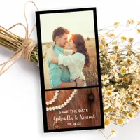 Rustic Pearls Country Barn Wedding Save the Date