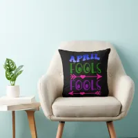 April Fool's Day Fools Throw Pillow