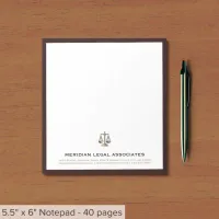 Custom Legal Notepad with Logo