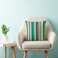 Modern New Season Stripes Throw Pillow