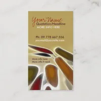 Abstract Artist Vertical Business Card