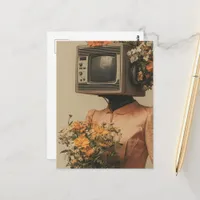 Electronic Woman  Postcard