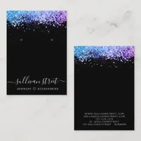 Holographic Glitter Earrings Jewelry Display Card