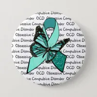 OCD Obsessive Compulsive Disorder Awareness Ribbon Pinback Button