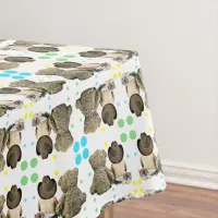 Little Cowboy Baby and Teddy Bear Tablecloth