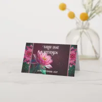 Floral Lotus Wedding Suite | Starry Night Romance Place Card