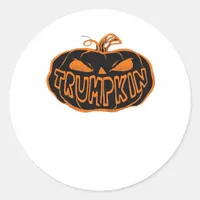 Trumpkin Halloween Classic Round Sticker