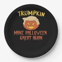 Trumpkin Make Halloween Great Again – Funny Costum Paper Plates