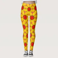 Leggings - Yellow Flowers