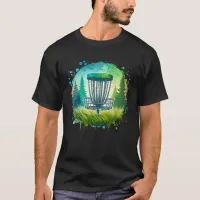 Green and Blue Disc Golf Themed T-Shirt