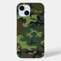 Military Green Camouflage iPhone 15 Case