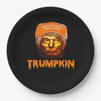 Trumpkin Make Halloween Great Again Sloth Paper Plates