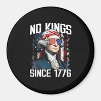 No Kings In America Patriotic Vintage Graphic Look Magnet