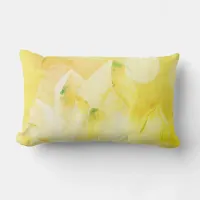 *~* Faux Crystals Citrine Yellow New Age Lumbar Pillow